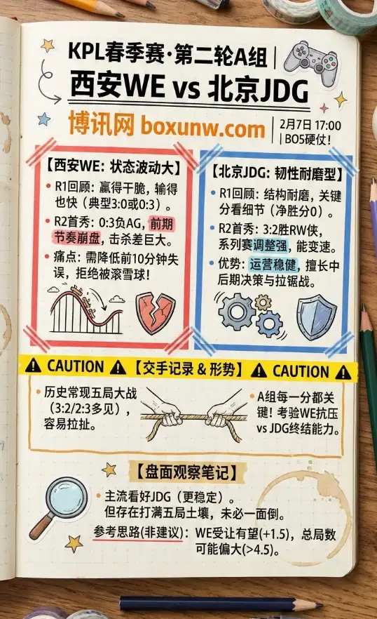 西安WE vs 北京JDG | KPL赔率走势 | 投注思路 | 数据前瞻
